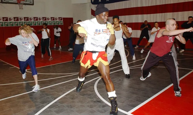 billy blanks, tae bo, workout, exercise, exercising, group, man, people, gym, famous, celebrity, aerobic, brown fitness, brown gym, brown exercise, brown workout, brown group, brown celebrate, tae bo, tae bo, aerobic, aerobic, aerobic, aerobic, aerobic. Fitness studio services: a capacity-aware framework