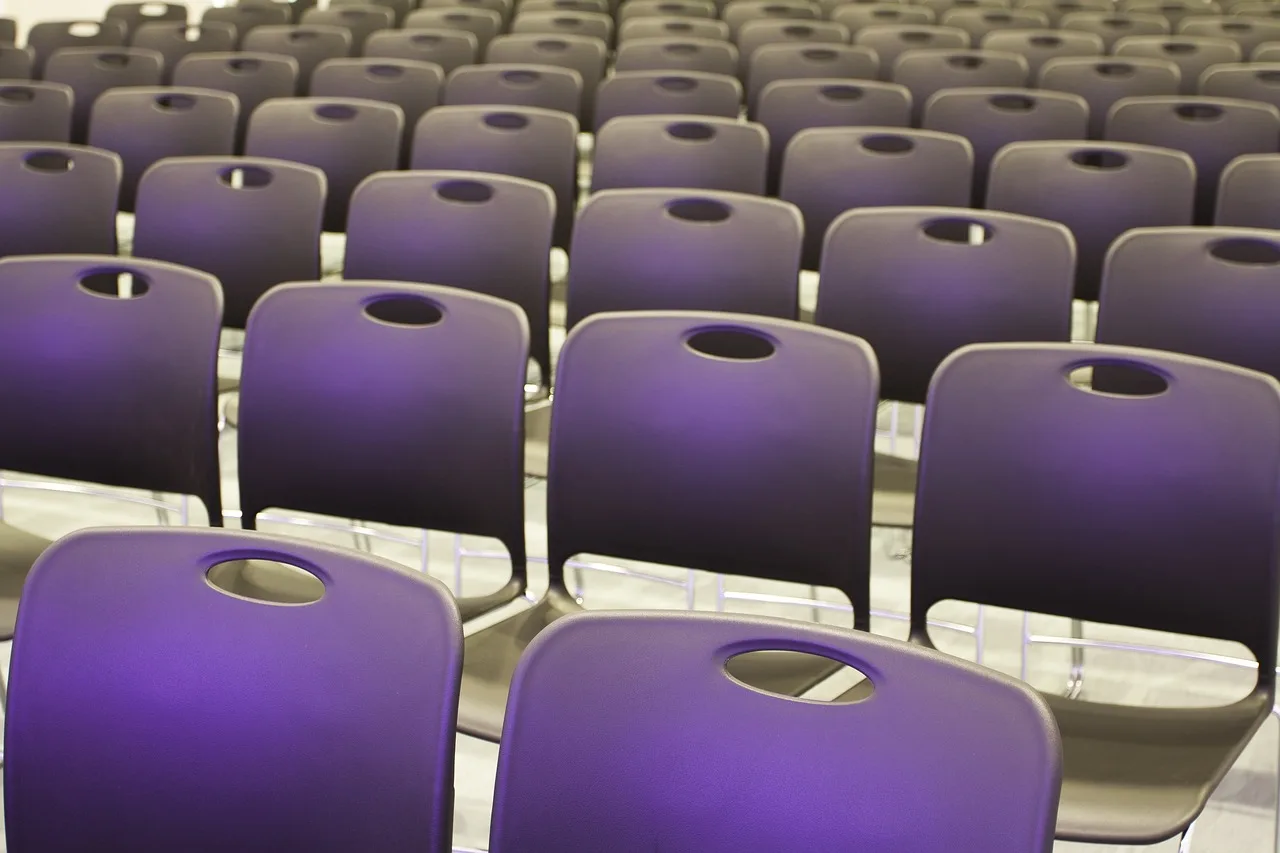 empty, chairs, chair, hall, assembly, rows, auditorium, lecture, auditorium, auditorium, auditorium, auditorium, lecture, lecture, lecture, lecture, lecture. Test fitness studio trends against class capacity